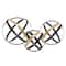 Black & Gold Metal Contemporary Orb Sculpture Set